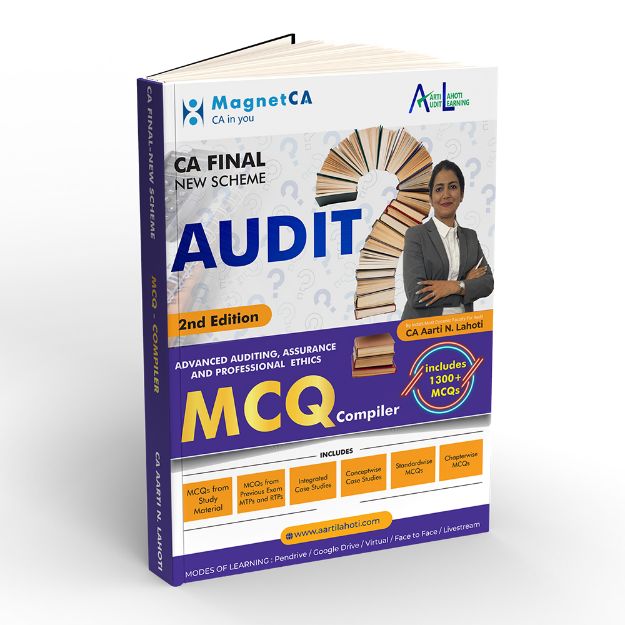 Picture of CA Final Audit MCQ Book by CA Aarti Lahoti - EDITION-2