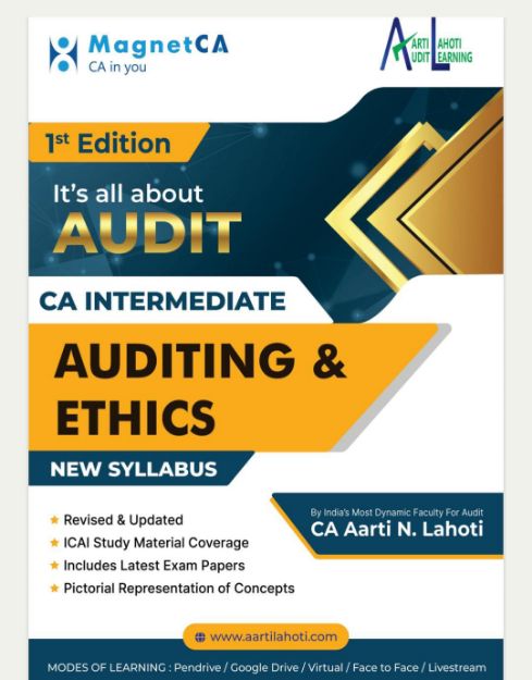 Picture of CA  Intermediate Auditing  and Ethics New Syllabus - CA Aarti Lahoti