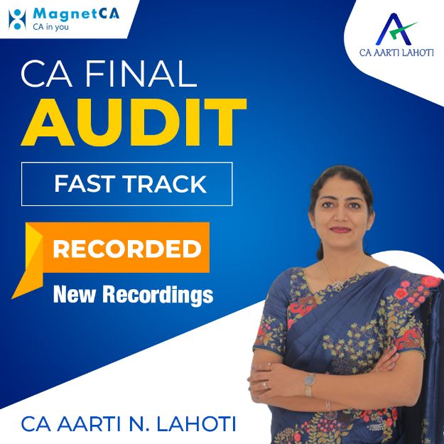 Picture of CA FINAL AUDIT - FULL SYLLABUS - FAST TRACK - RECORDED BATCH -1st Edition